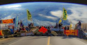 protesting